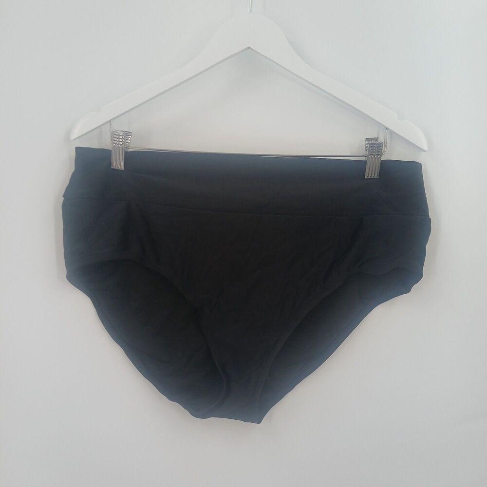 womans hapari plus size 2XL black bikini bottoms two piece swimwear bathingsuit